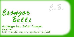 csongor belli business card